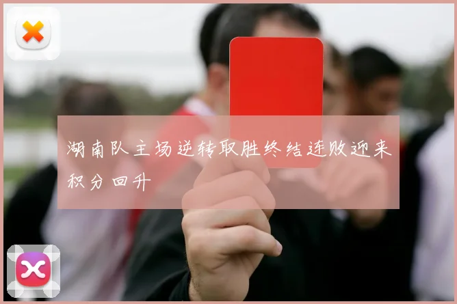 湖南队主场逆转取胜终结连败迎来积分回升